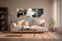 Wallity Huhu310 - Conjunto de 3 Cuadros Decorativos Multicolor
